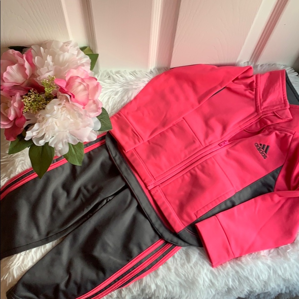 VGUC Adidas matching track suit